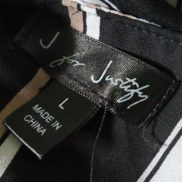 Women's L J is for Justify Striped Shirt - Picture 6 of 16